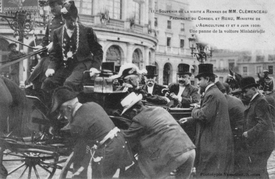 Clemenceau 7 et 8 juin 1908